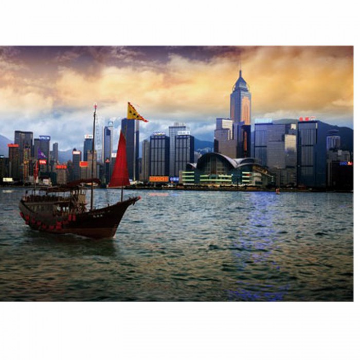 Jigsaw Puzzle - 1000 Pieces - Nocurnal Landscapes : Hong Kong Island