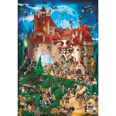 Puzzle DToys-70852 Cartoon Collection : Vampire Party