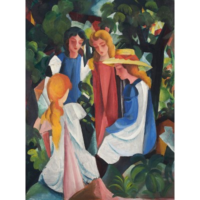 Puzzle Dtoys-72863 August Macke: Four Girls