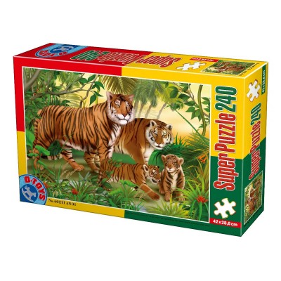 Puzzle Dtoys-78254 Wild Animals - Tigers