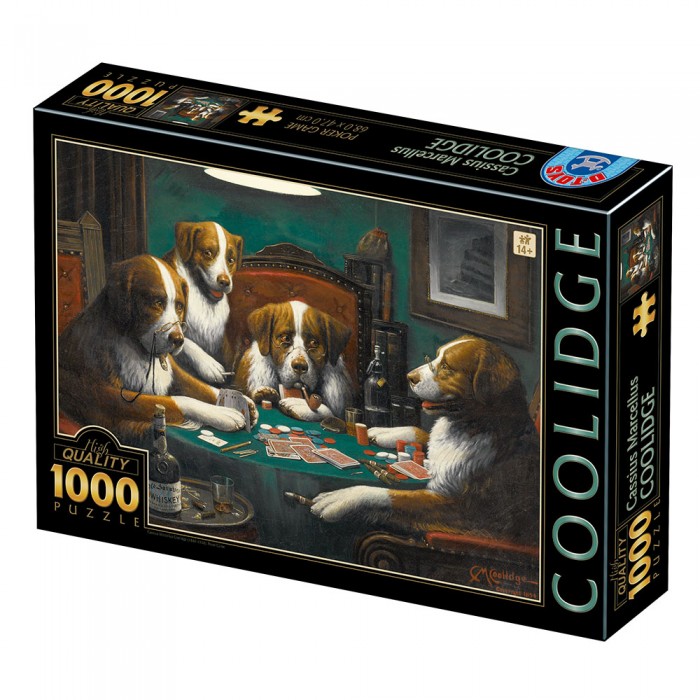 Cassius Marcellus Coolidge - Poker Game Puzzle 1000 pieces