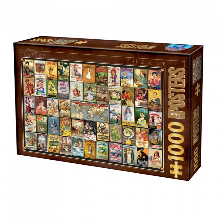 Vintage Collage - Teas Puzzle 1000 pieces