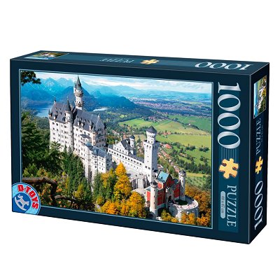 NEUSCHWANSTEIN CASTLE Germany factory 4000 Piece Jigsaw Puzzle Buffalo Games USA Made