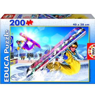 Educa-15268 Jigsaw Puzzle - 200 Pieces - Snowboard