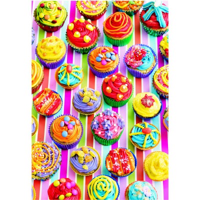 Educa-15549 Jigsaw Puzzle - 500 Pieces : Colourful Cupcakes
