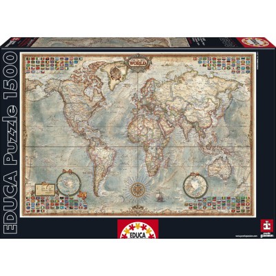 Puzzle Educa-16005 The World, Political Map