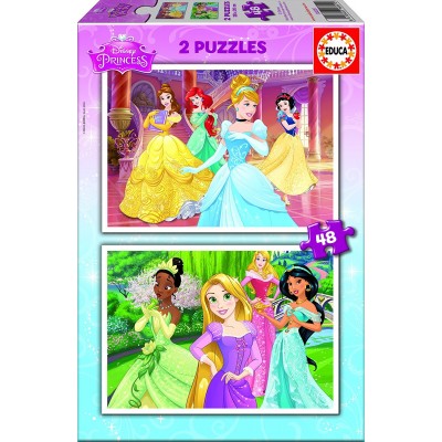 Educa-16851 2 Jigsaw Puzzles - Disney Princess