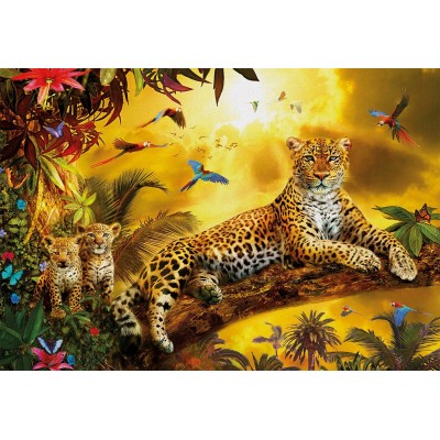 Puzzle Educa-17736 Leopards