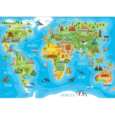 Puzzle Educa-18116 World Map