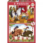   2 Jigsaw Puzzles - Horses