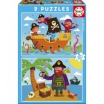  2 Jigsaw Puzzles - Pirates