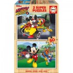   2 Puzzles - Mickey and The Roadster Racers