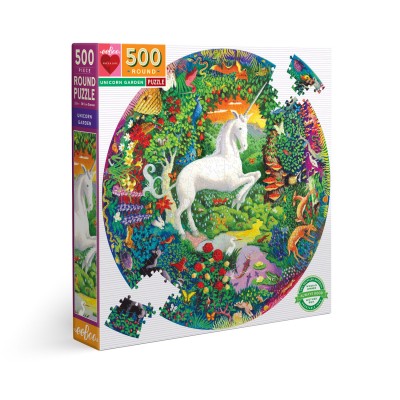 Puzzle eeBoo-50725 UNICORN GARDEN