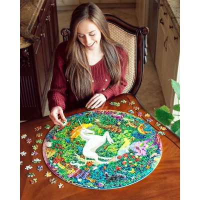 Puzzle eeBoo-50725 UNICORN GARDEN