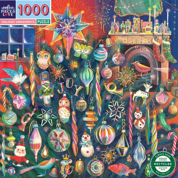 Puzzle  eeBoo-51498 Holiday Ornaments