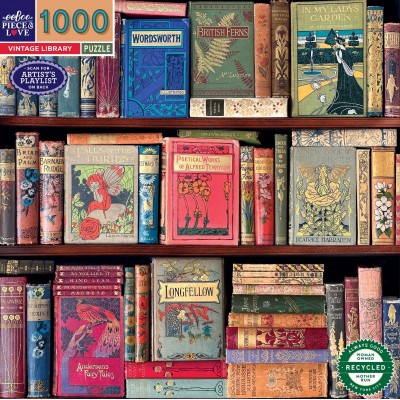 Puzzle eeBoo-52137 Vintage Library