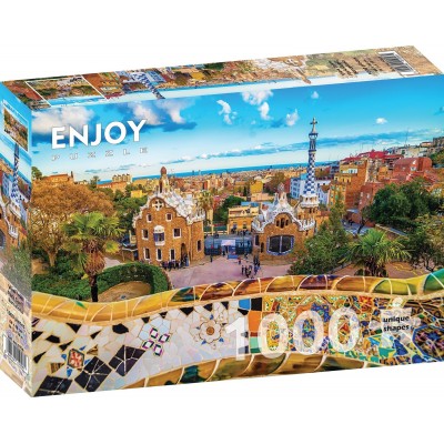 Puzzle Enjoy-Puzzle-1056 View from Park Guell, Barcelona