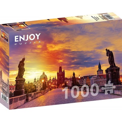 Puzzle Enjoy-Puzzle-1284 Charles Bridge at Sunset, Prague