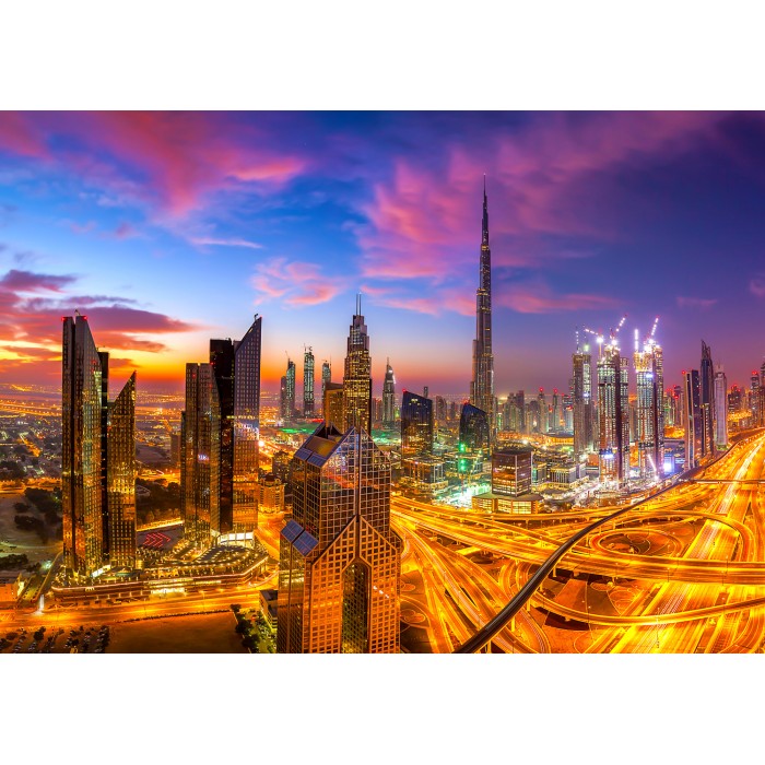 Puzzle  Enjoy-Puzzle-2077 Morning Over Dubai Downtown