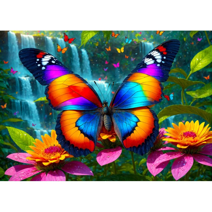 Puzzle  Enjoy-Puzzle-2135 Butterfly in the Forest