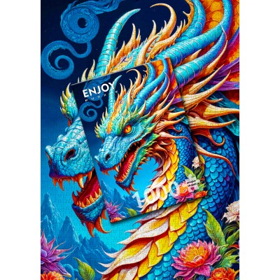 Puzzle Enjoy-Puzzle-2143 Blue Dragon