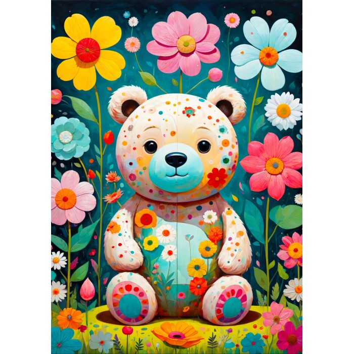 Puzzle  Enjoy-Puzzle-2150 Flower Teddy Bear
