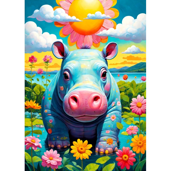 Puzzle  Enjoy-Puzzle-2152 Sunny Hippo
