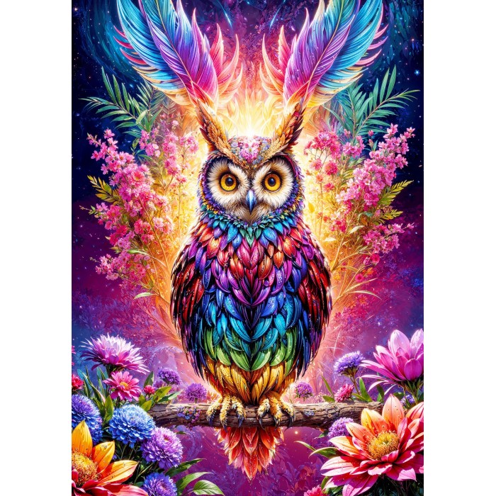 Puzzle  Enjoy-Puzzle-2161 Neon Owl
