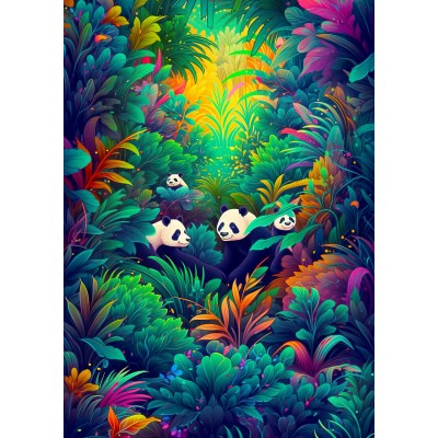 Puzzle Enjoy-Puzzle-2220 Panda Haven