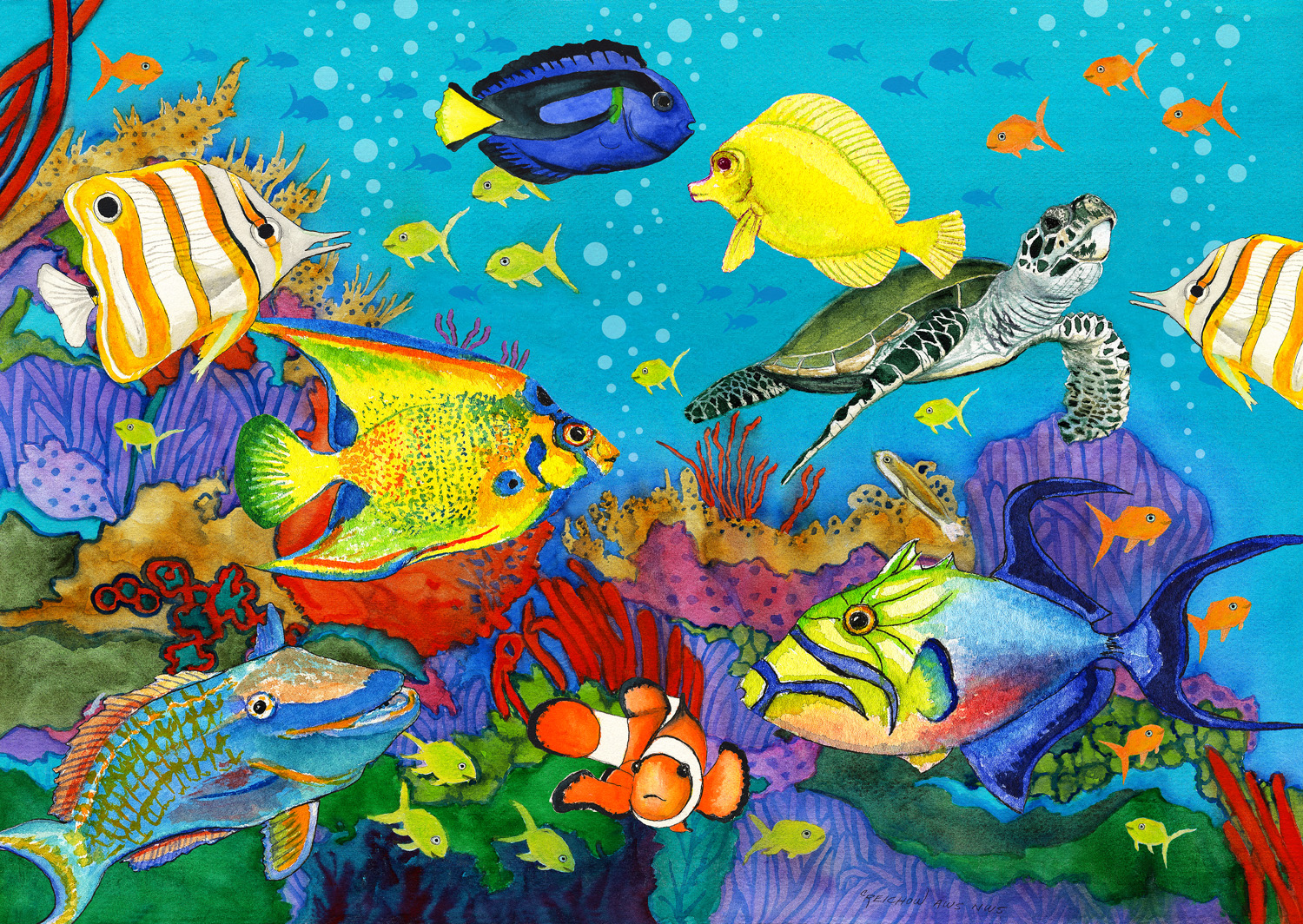 Puzzle Underwater Rainbow Enjoy-Puzzle-2035 1000 pieces Jigsaw Puzzles ...