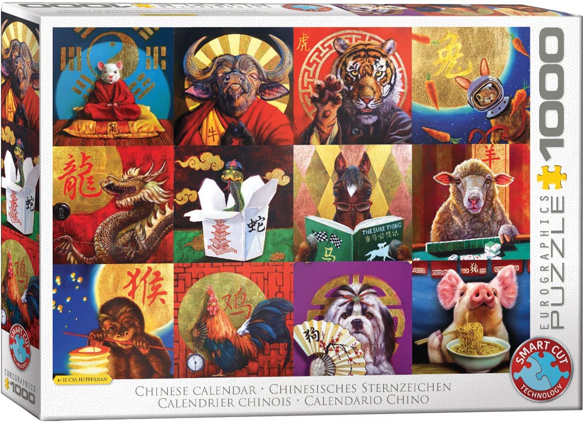 Puzzle Chinese Calendar Eurographics 6000 5694 1000 Pieces Jigsaw