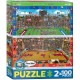 2 Puzzles - Find Me - Basketball & Football