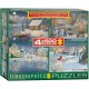 4 Jigsaw Puzzles - Sam Timm: Holiday Deluxe Puzzle Set