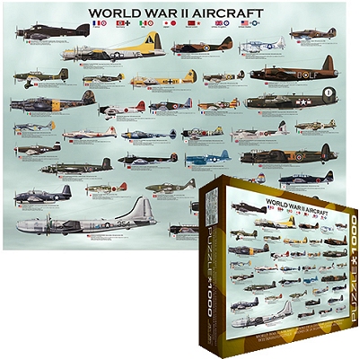 Eurographics-6000-0075 Jigsaw Puzzle - 1000 Pieces - World War II Aircrafts