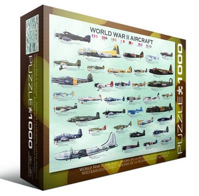 Eurographics-6000-0075 Jigsaw Puzzle - 1000 Pieces - World War II Aircrafts