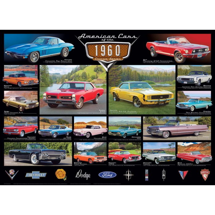 Puzzle  Eurographics-6000-0677 American Cars of the 1960s