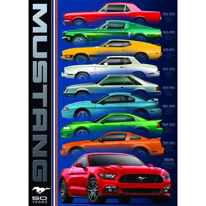 Puzzle  Eurographics-6000-0699 Ford Mustang 50th Anniversary