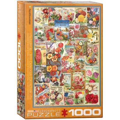 Puzzle Eurographics-6000-0806 Flowers Seed Catalogue
