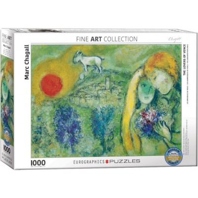 Puzzle Eurographics-6000-0848 Marc Chagall - The Lovers of Vence