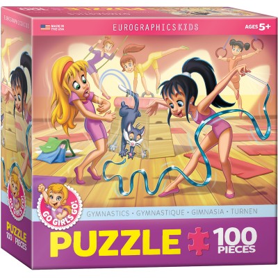 Puzzle Eurographics-6100-0415 Go Girls Go! Gymnastics