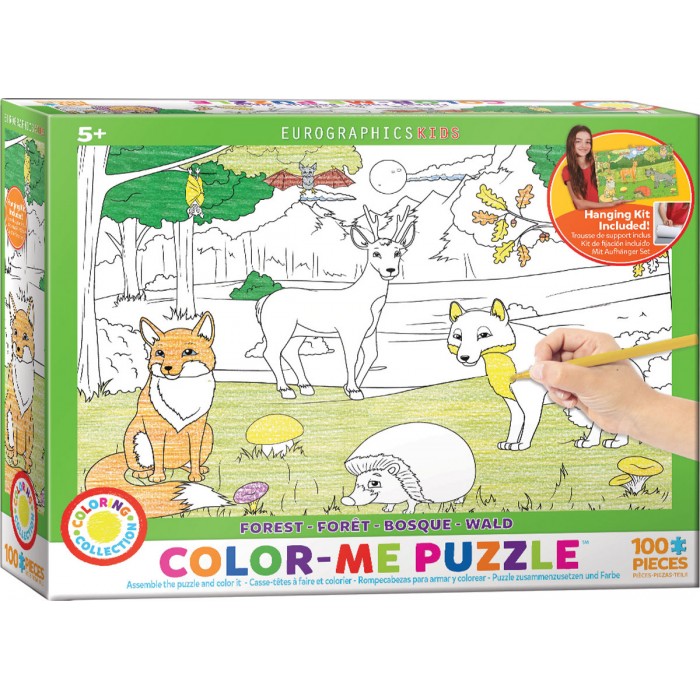 Color-Me Puzzle - Forest