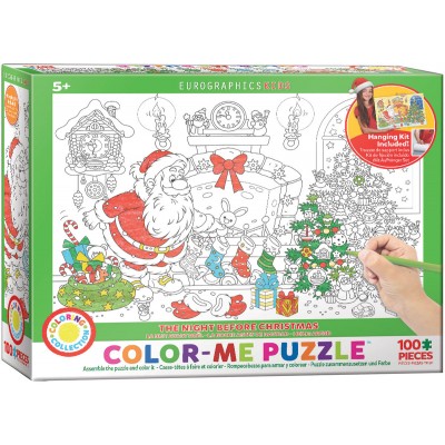 Puzzle Eurographics-6111-0918 Color Me - The Night Before Christmas