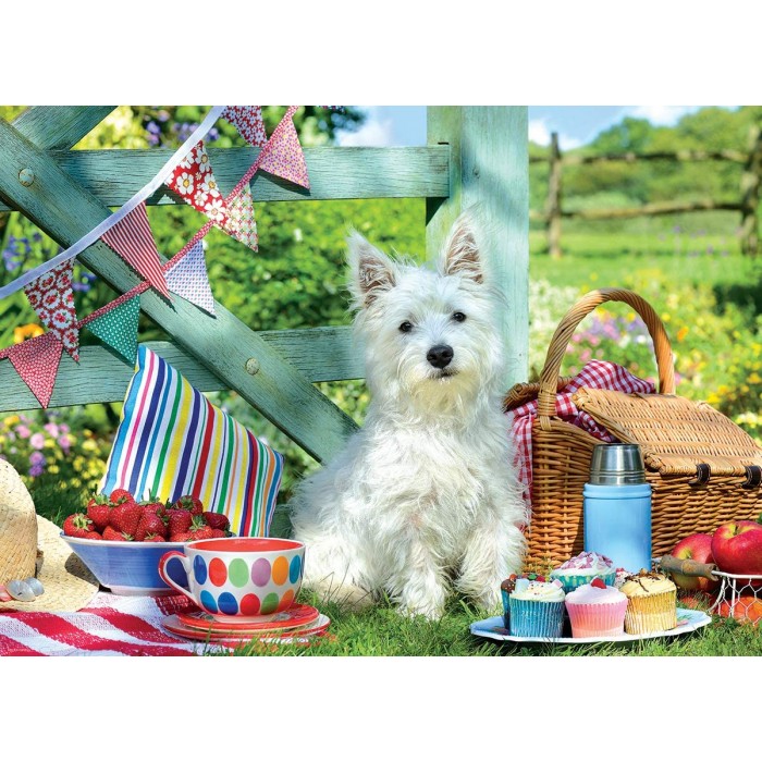 Puzzle  Eurographics-6500-5461 XXL Pieces - Scottie Dog Picnic