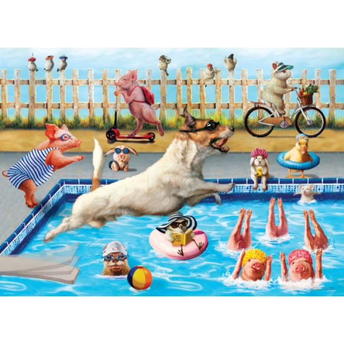 XXL Pieces - Crazy pool day by Lucia Heffer