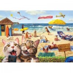 Puzzle  Eurographics-6500-5879 XXL Pieces - No cats allowed by Lucia Heffe