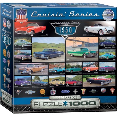 Puzzle Eurographics-8000-0676 American Cars of the 1950s