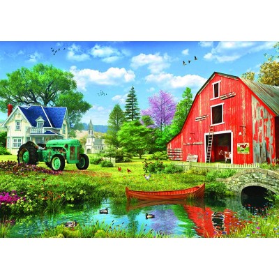 Puzzle Eurographics-8051-5526 Metal Box - The Red Barn