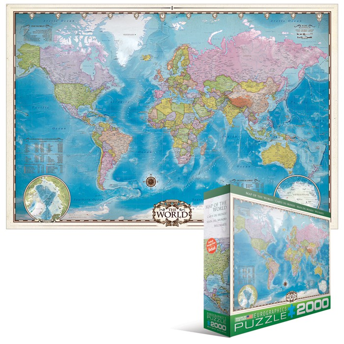 Puzzle  Eurographics-8220-0557 World Map