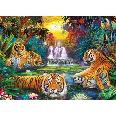 Puzzle Eurographics-8500-5457 XXL Pieces - Tiger's Eden