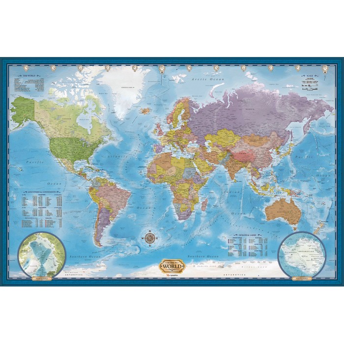Puzzle Eurographics-8520-5890 World Map